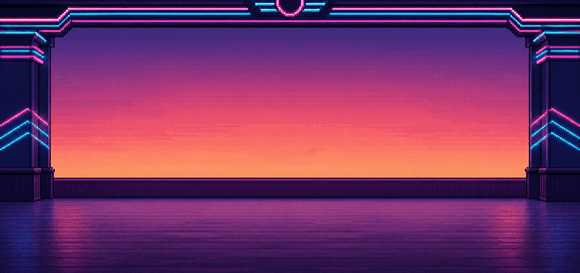 The new clean neon arena background for Round 11
