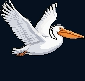 The previous seven-frame Pelican flight animation